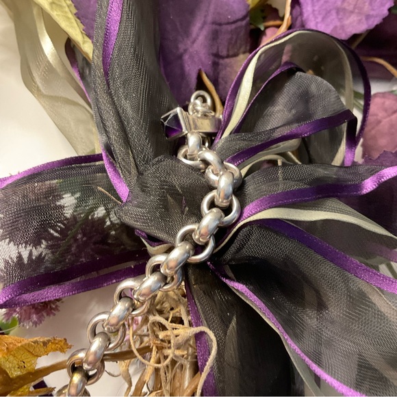 FINAL PRICE, HEAVY, and QUALITY STERLING SILVER and AMETHYST TOGGLE - Picture 3 of 10